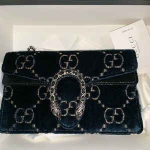 Gucci Dionysus GG Velvet Super Mini Bag